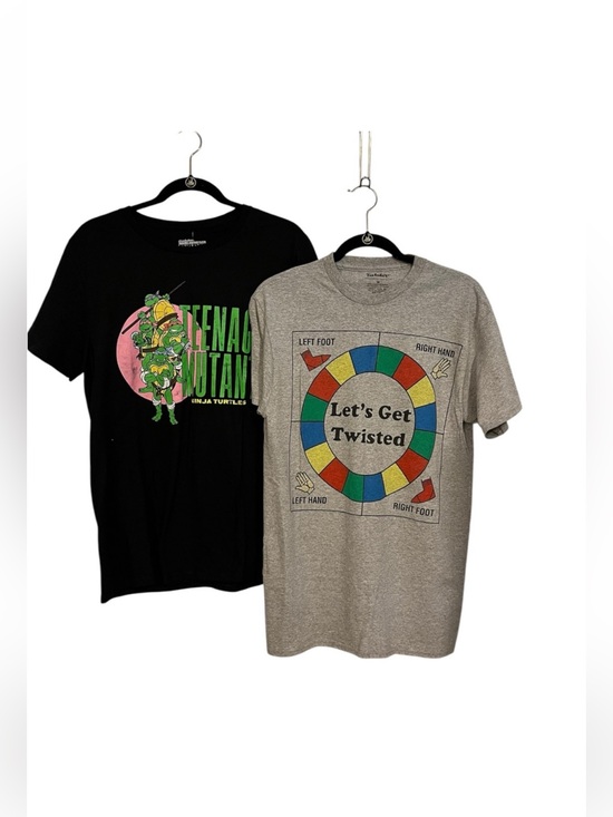 Nickelodeon Other - 2 Bundle Men Graphic T-Shirt Teenage Mutant Ninja Turtle/Boardgame Medium